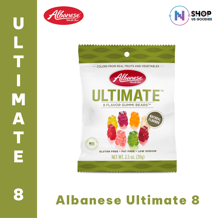 Kẹo Dẻo 8 Vị Thượng Hạng Albanese (Ultimate 8 Flavor)