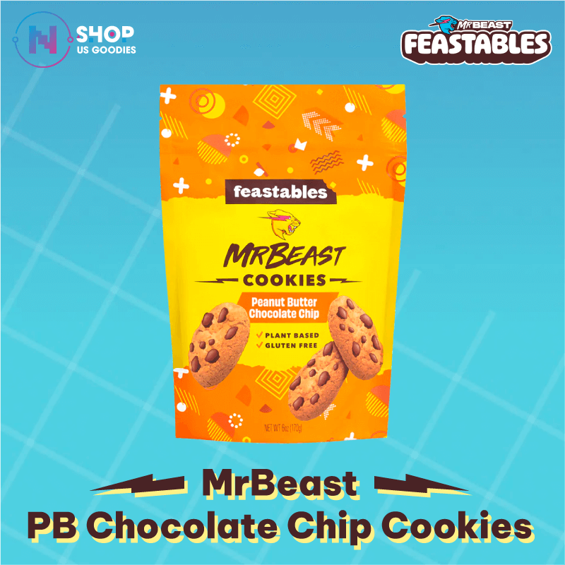 Feastables MrBeast Bánh Quy Bơ Đậu Phộng Chocolate Chip (170g)