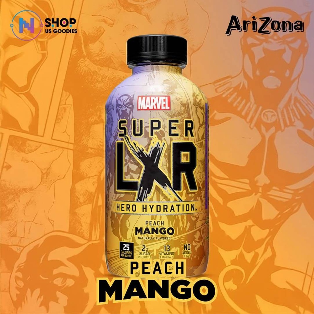 Nước Điện Giải Black Panther LXR Vị Peach Mango (473ml)